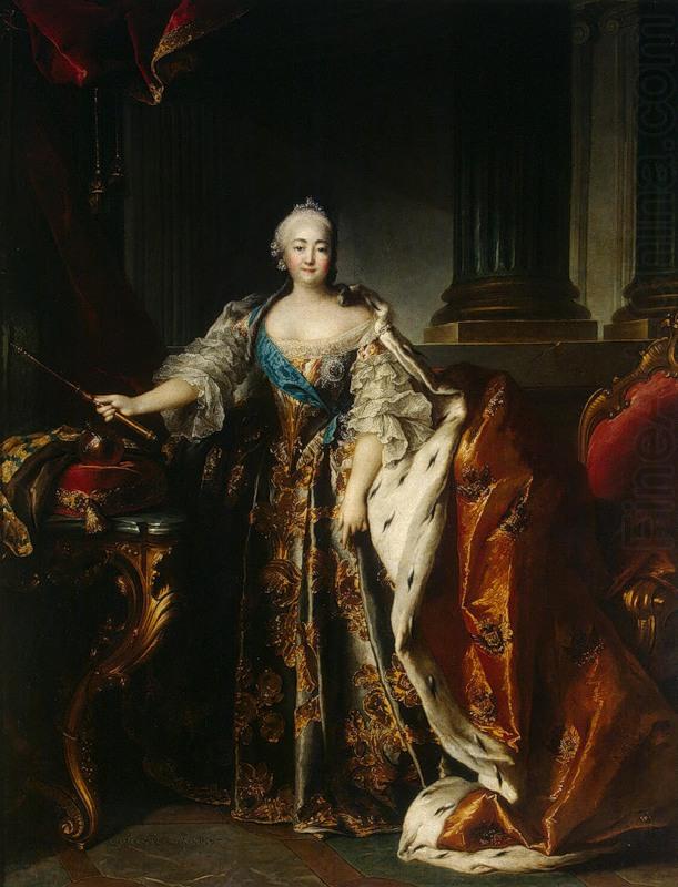Louis Tocque Portrait of Empress Elizabeth Petrovna china oil painting image